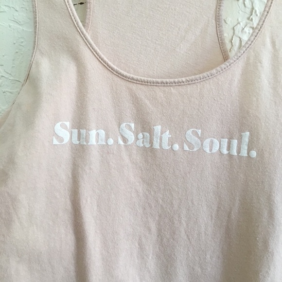 Racerback Tank Top, Pink Blush.  Beach Summer Vibe - Picture 2 of 4